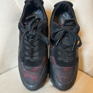 Karl Lagerfeld Camo Print Men's Sneakers Black Burgundy Size 9